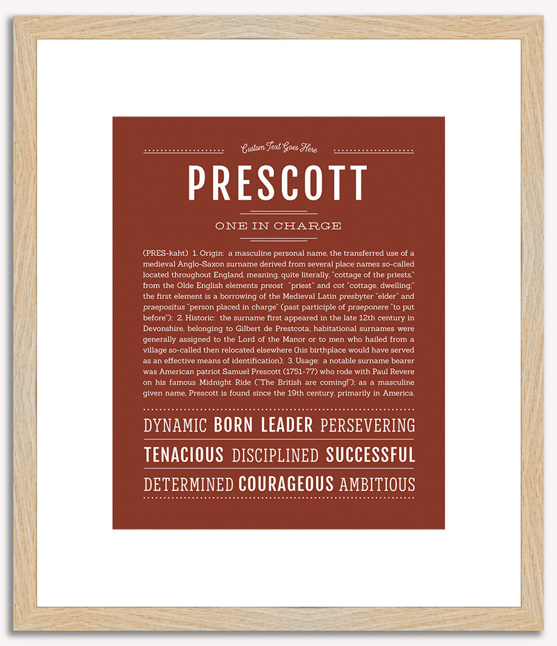 Prescott | Name Art Print