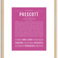 Prescott | Name Art Print