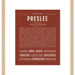 Preslee | Name Art Print