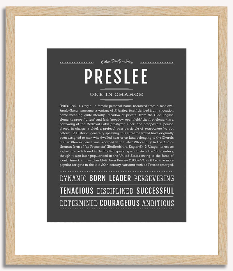 Preslee | Name Art Print