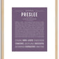 Preslee | Name Art Print