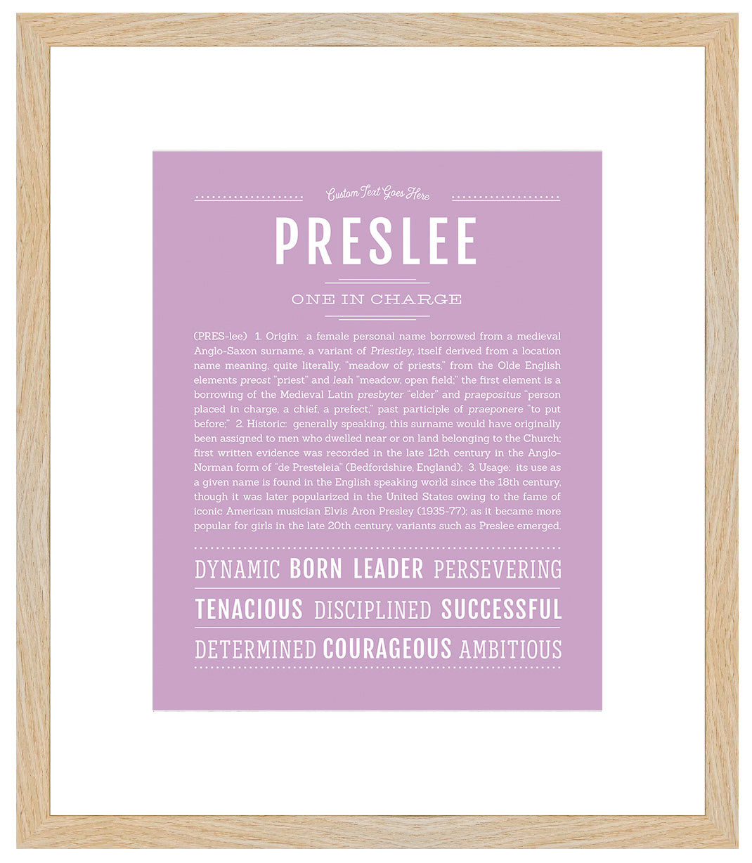 Preslee | Name Art Print