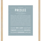 Preslee | Name Art Print