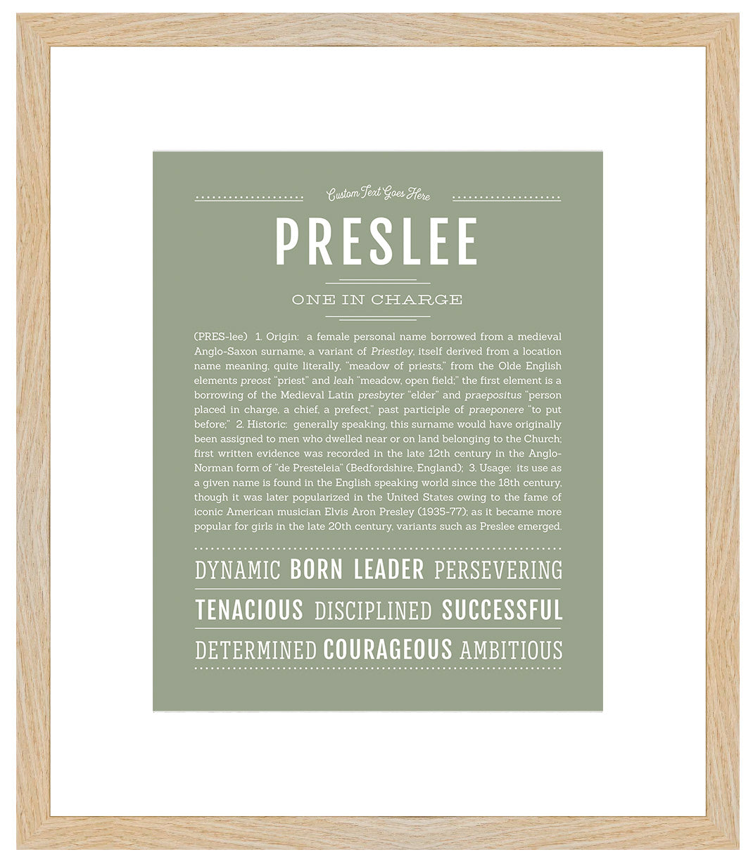 Preslee | Name Art Print