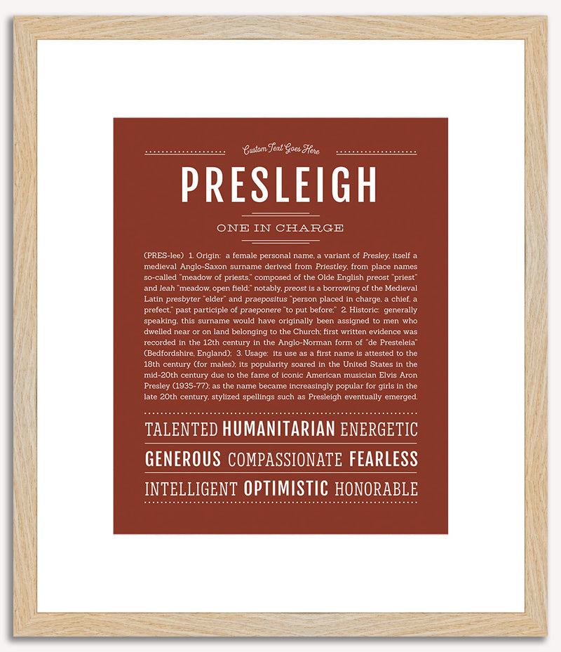 Presleigh | Name Art Print