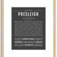 Presleigh | Name Art Print