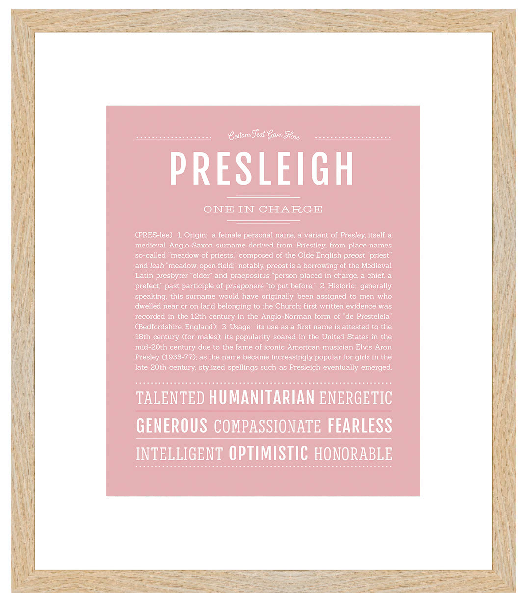 Presleigh | Name Art Print