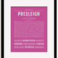 Frame Options | Dark Pink | Black Frame, Matted