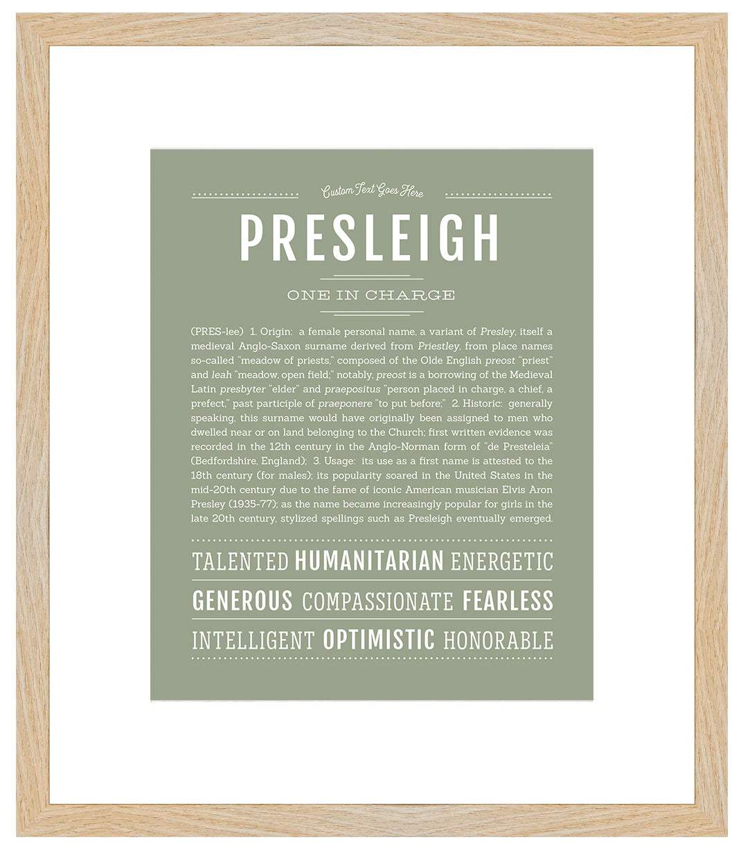 Presleigh | Name Art Print