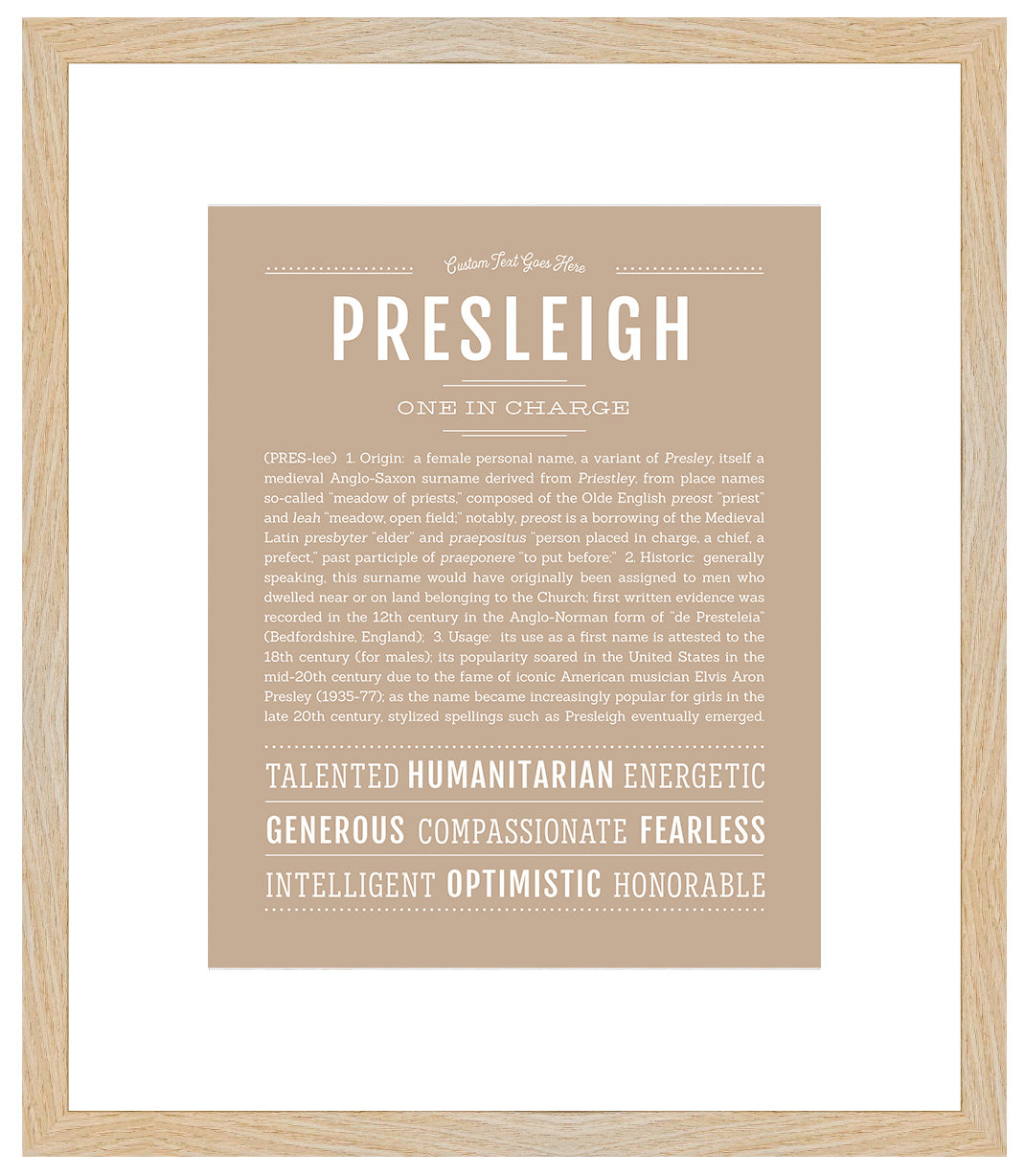 Presleigh | Name Art Print