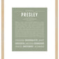 Presley (female) | Name Art Print