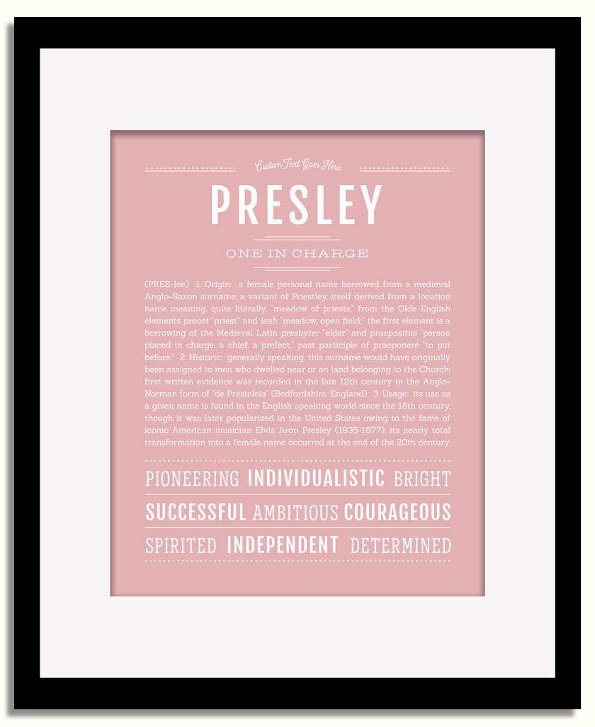 Frame Options | Dusty Rose | Black Frame, Matted