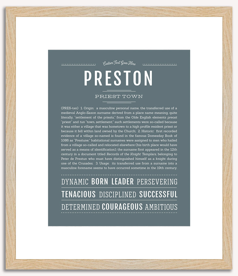 Preston | Name Art Print