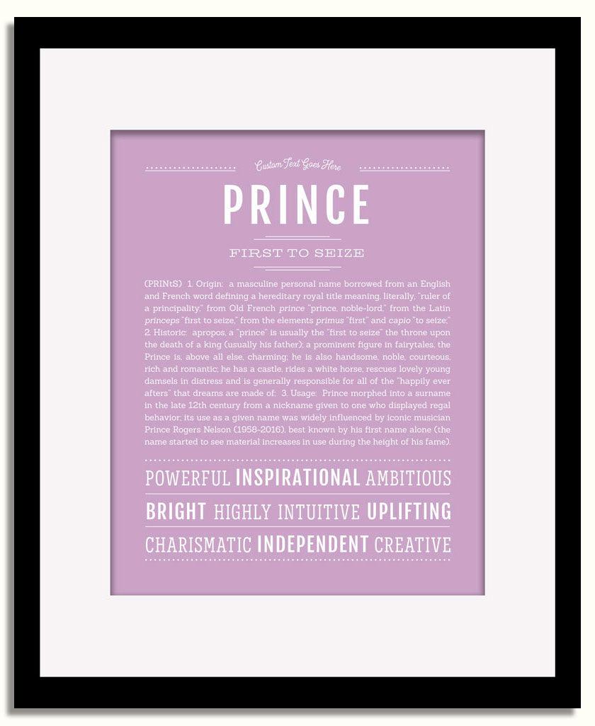 Frame Options | Lilac | Black Frame, Matted