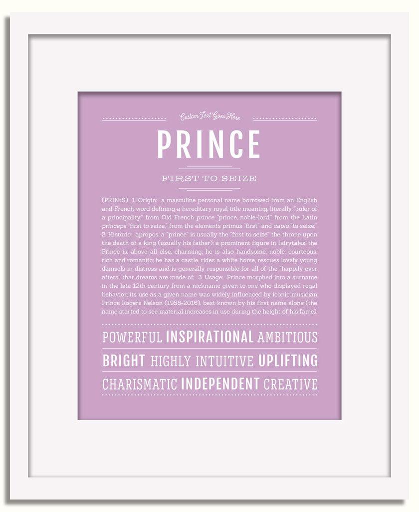 Frame Options | Lilac | White Frame, Matted