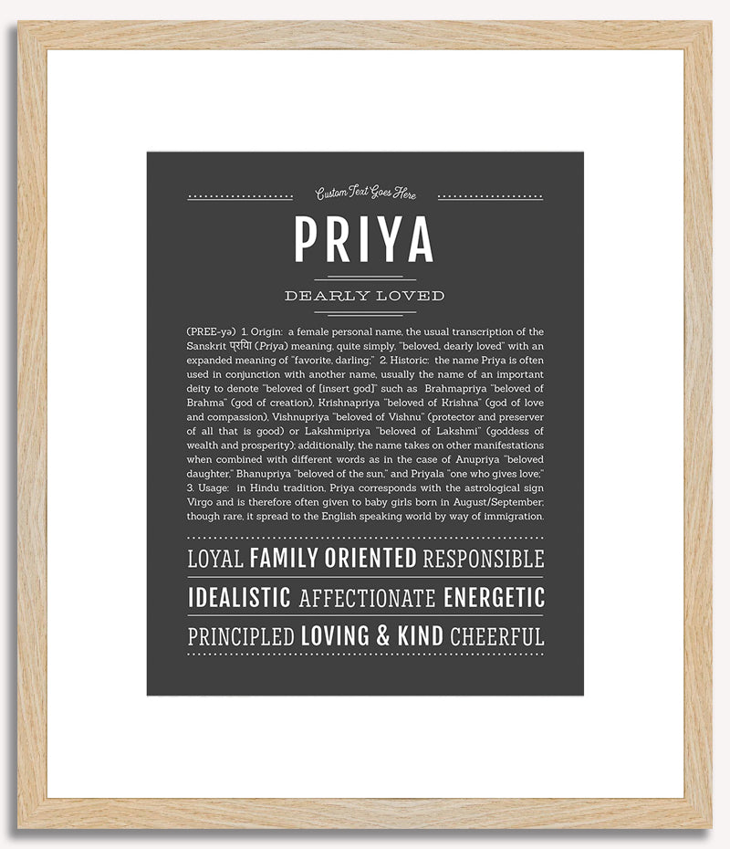 Priya | Name Art Print