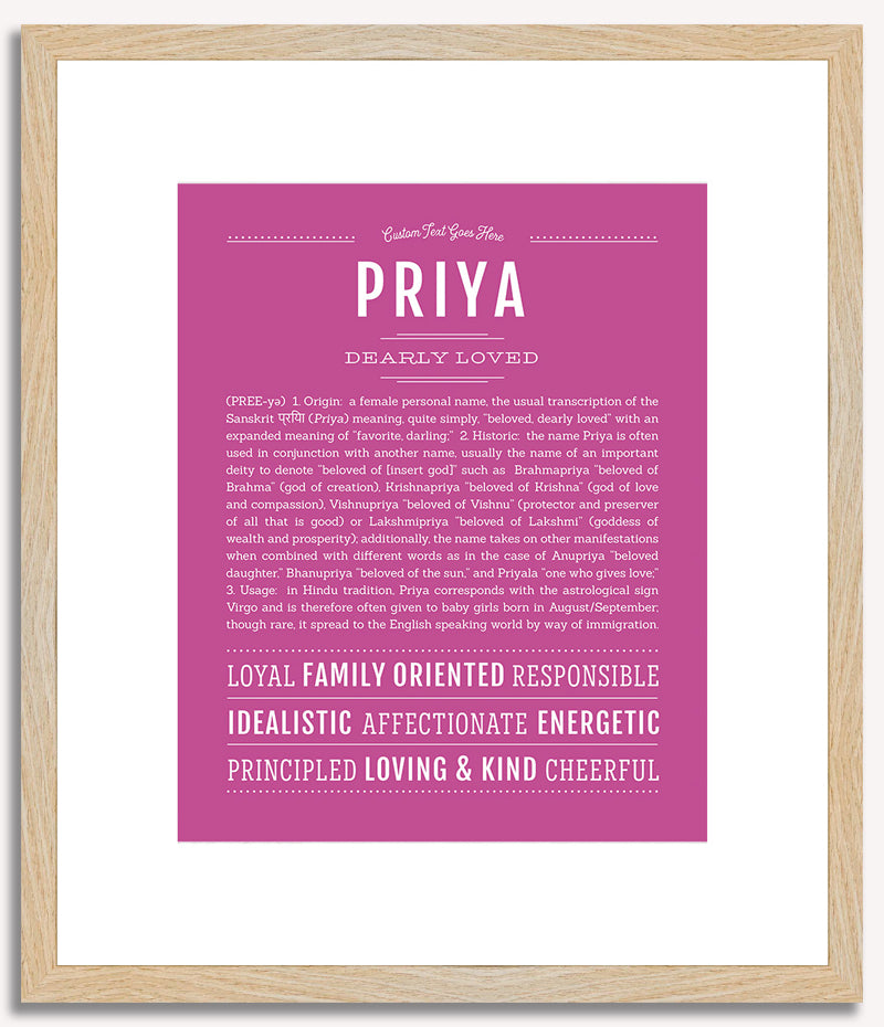 Priya | Name Art Print