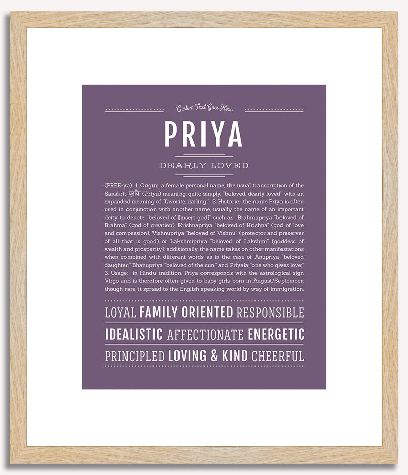 Priya | Name Art Print