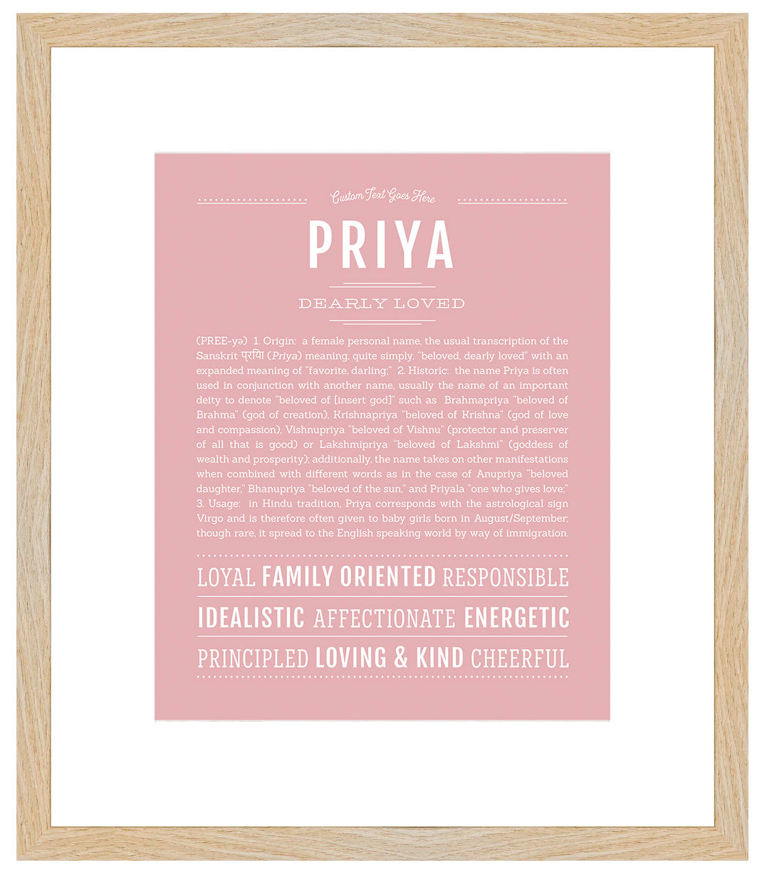 Priya | Name Art Print