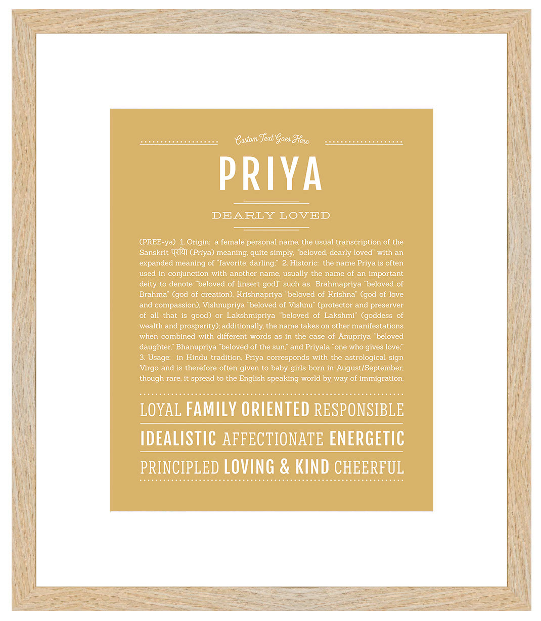 Priya | Name Art Print