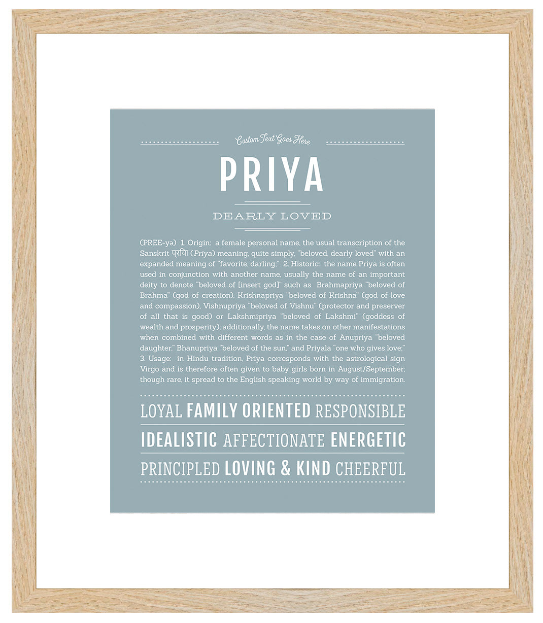 Priya | Name Art Print