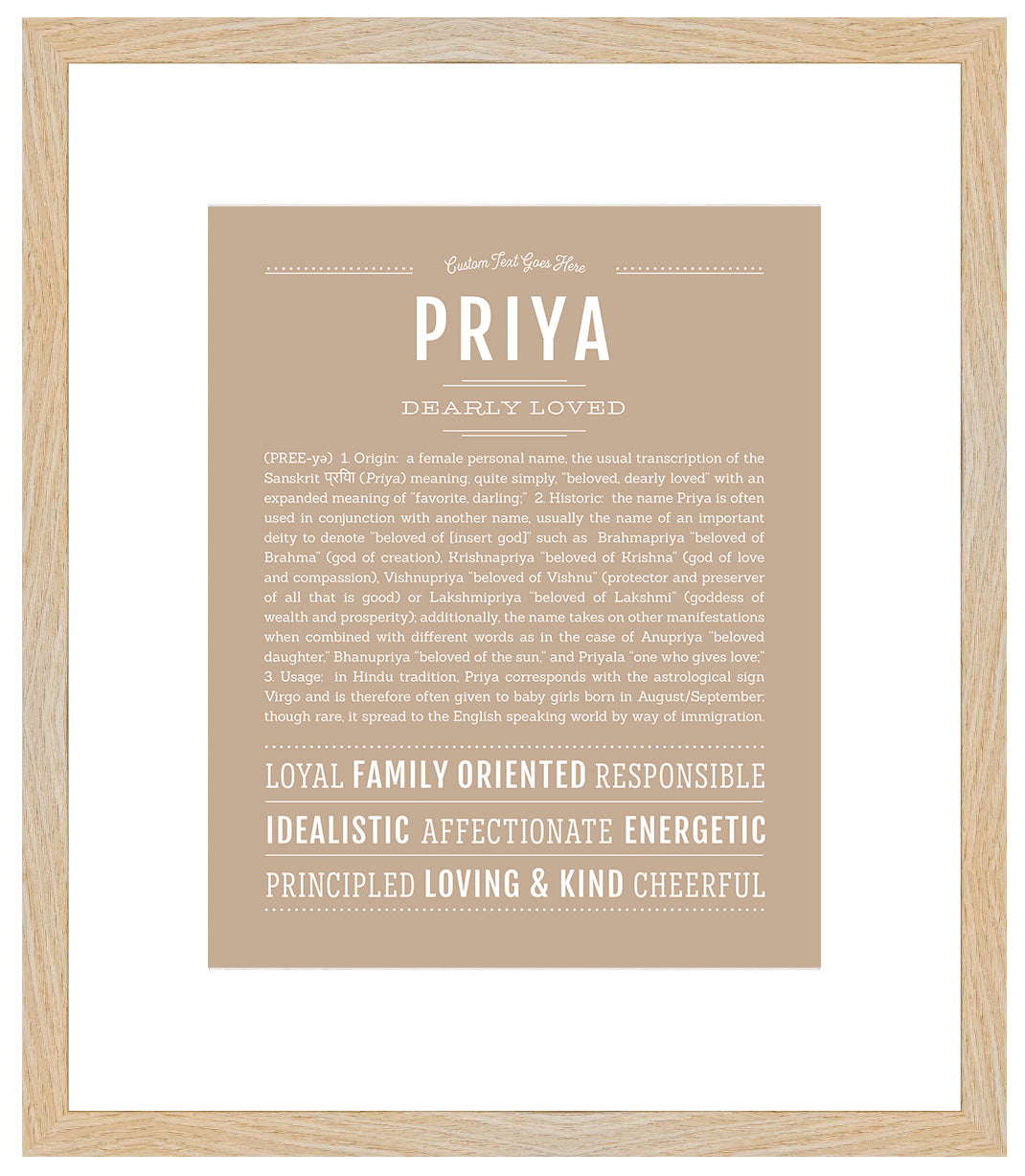 Priya | Name Art Print