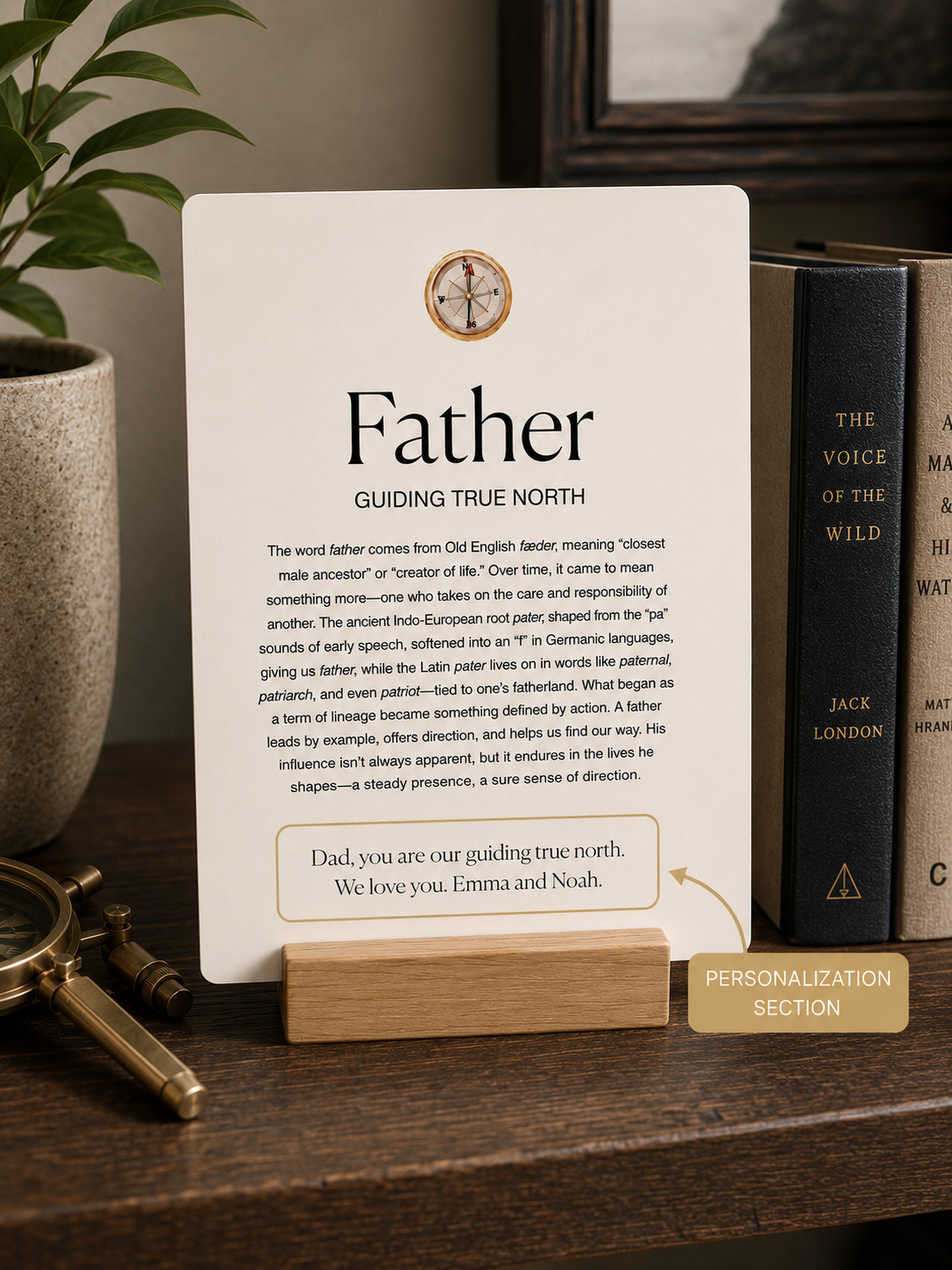 Father | Metal Plate & Stand