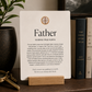 Father | Metal Plate & Stand