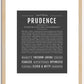 Prudence | Name Art Print