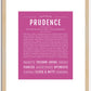 Prudence | Name Art Print