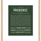 Prudence | Name Art Print