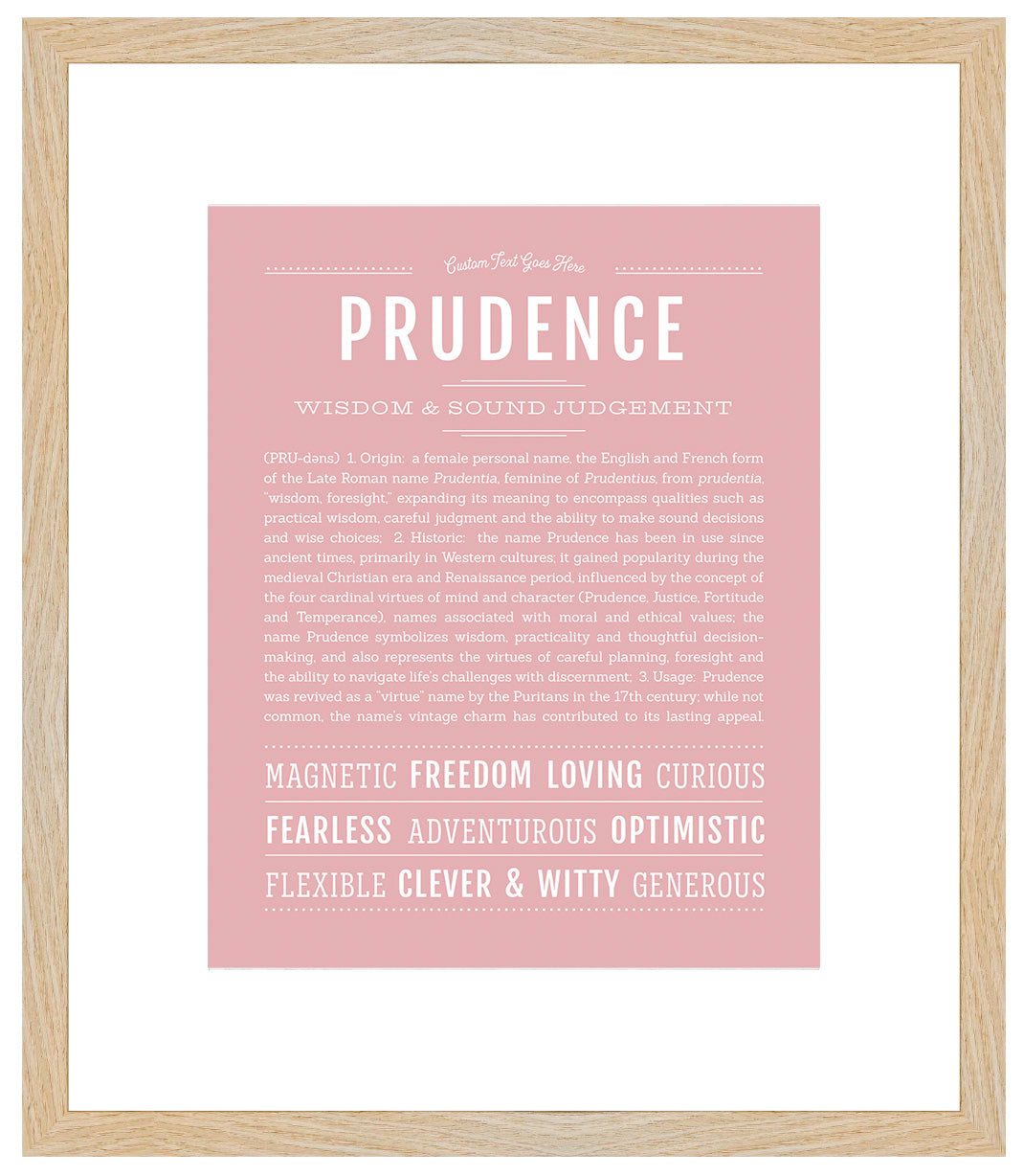 Prudence | Name Art Print