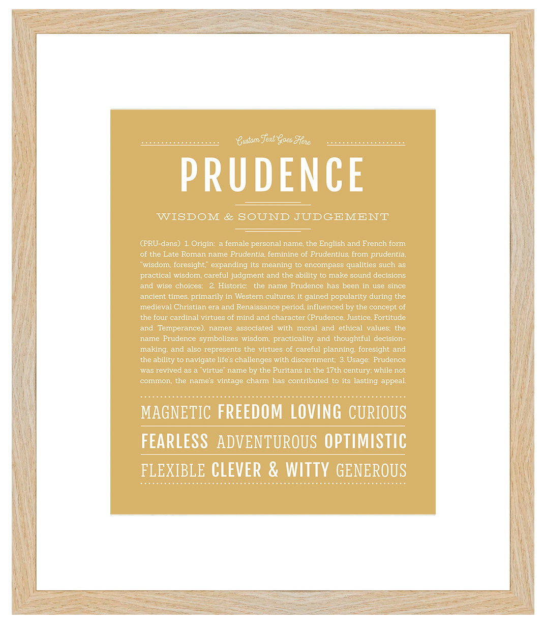 Prudence | Name Art Print