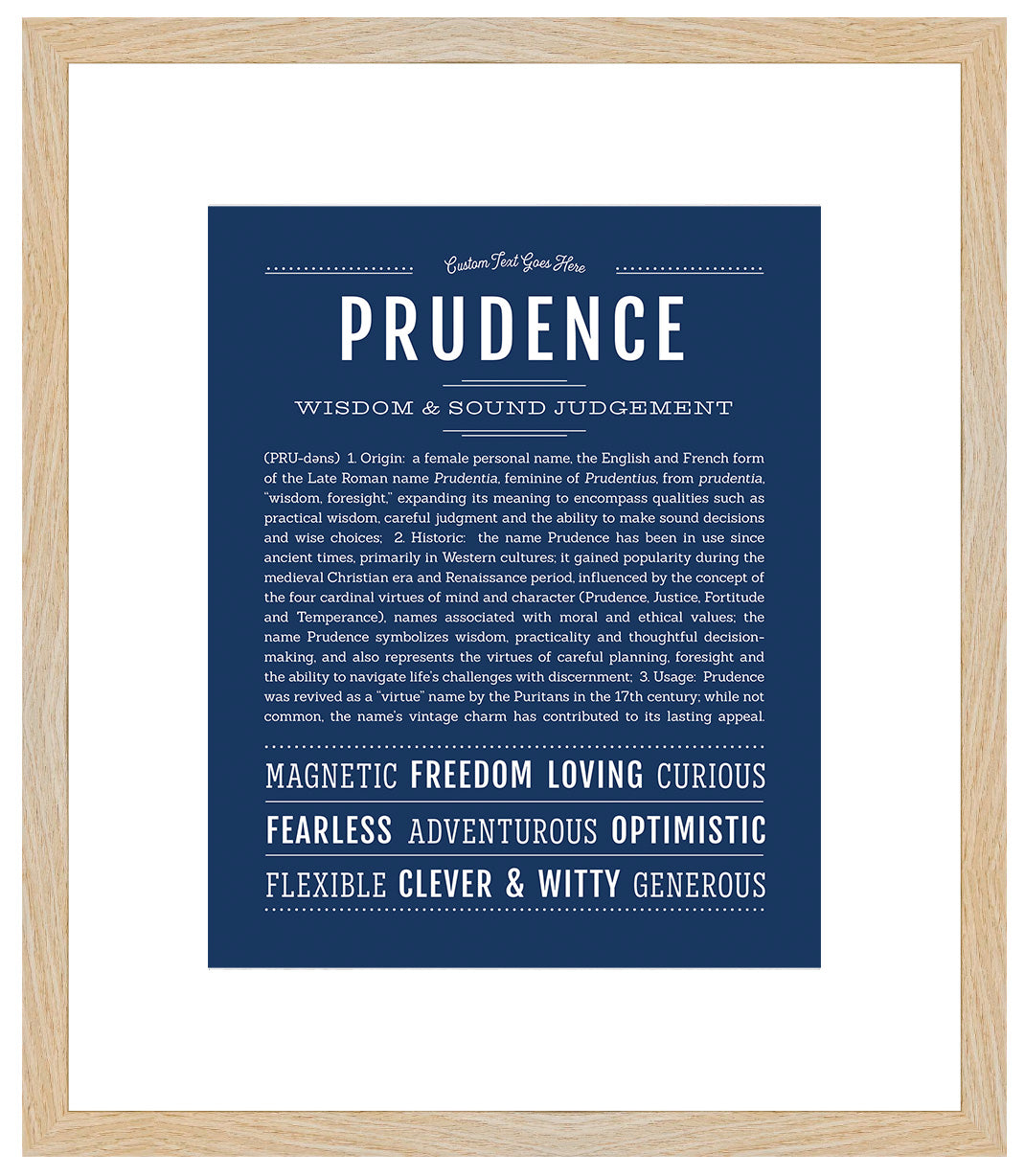 Prudence | Name Art Print