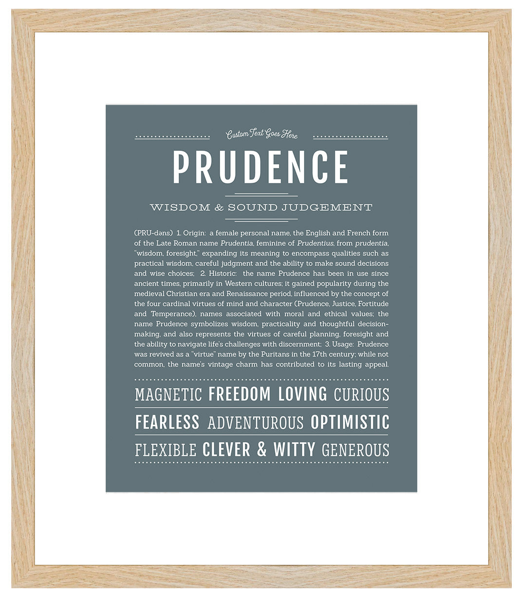 Prudence | Name Art Print