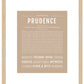 Prudence | Name Art Print