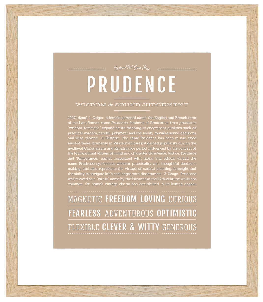 Prudence | Name Art Print