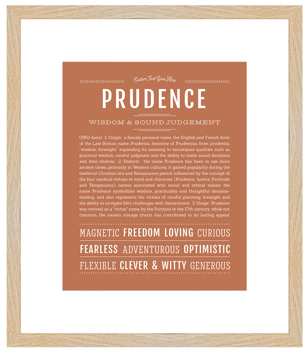 Prudence | Name Art Print