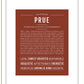 Prue | Name Art Print