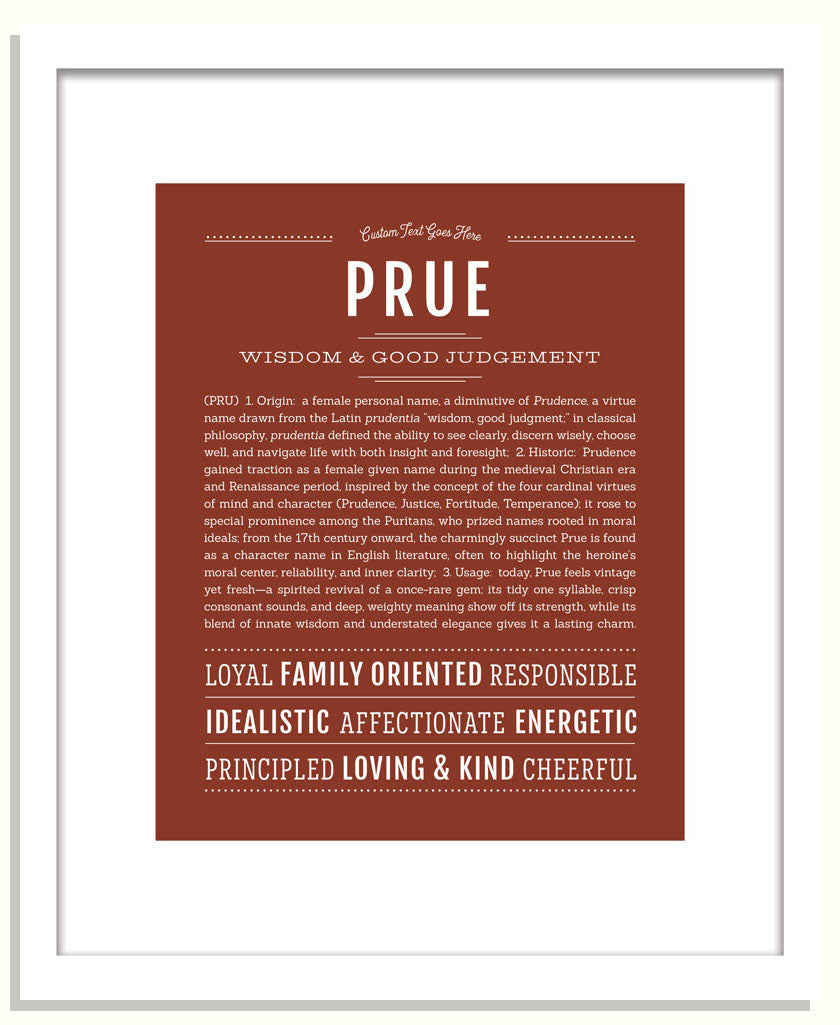 Prue | Name Art Print