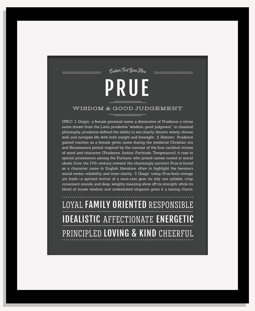 Prue | Name Art Print