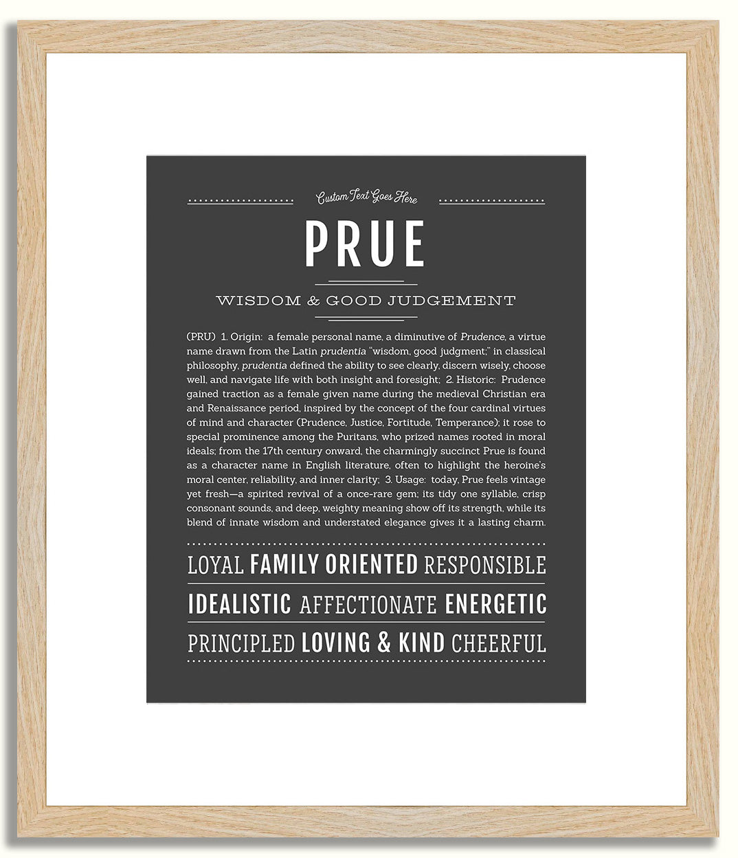 Prue | Name Art Print