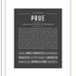 Prue | Name Art Print