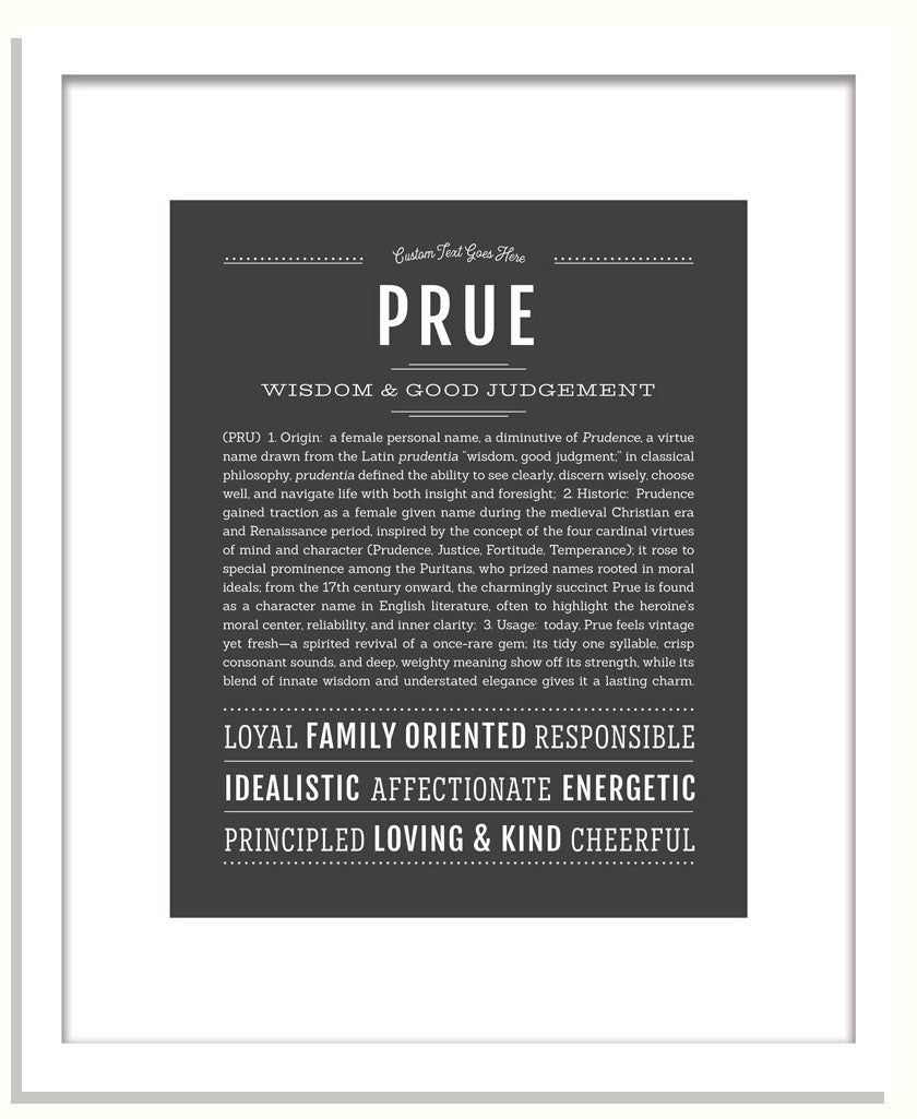 Prue | Name Art Print