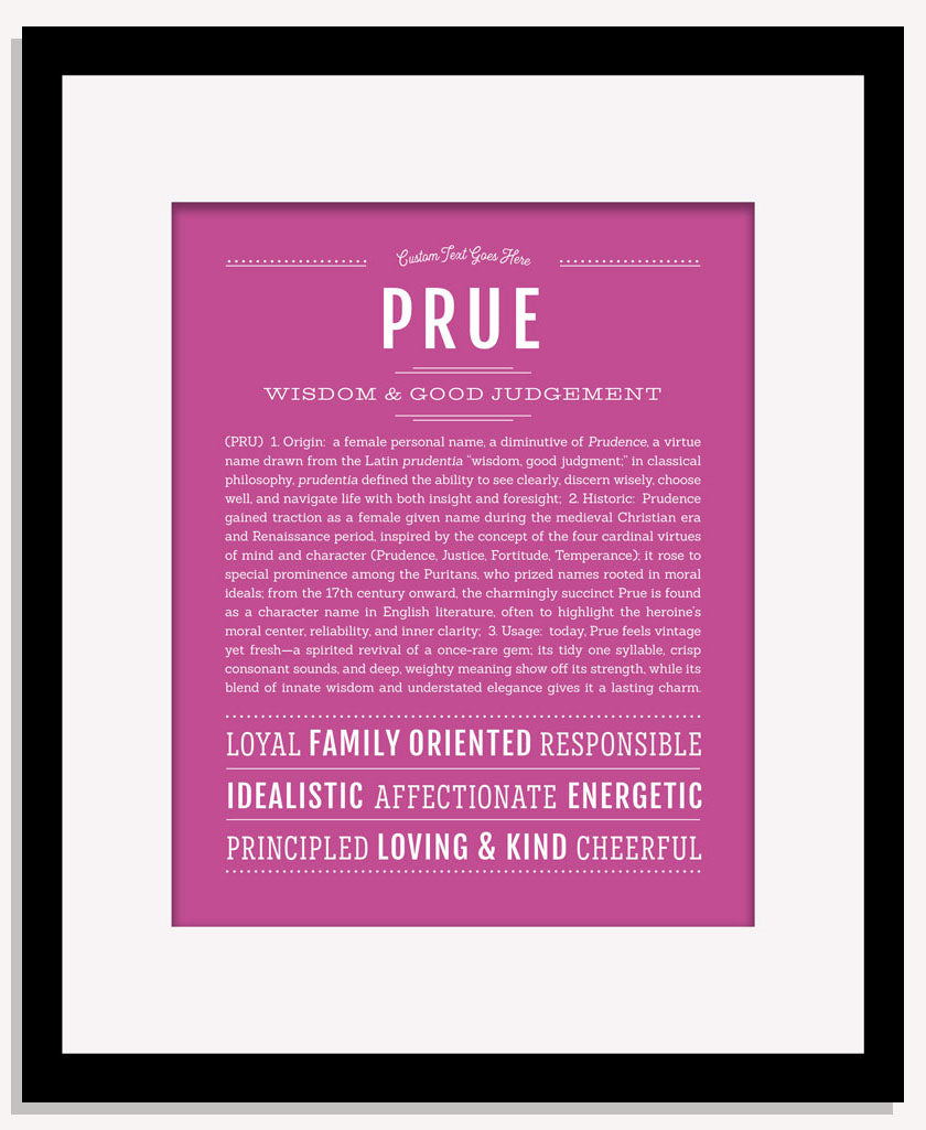 Prue | Name Art Print