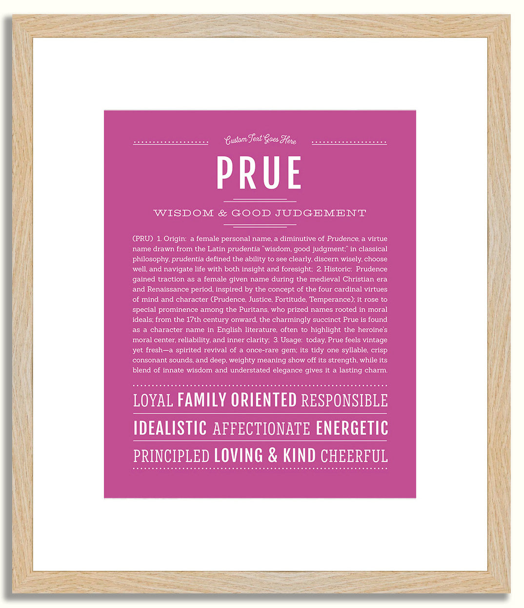 Prue | Name Art Print