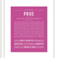 Prue | Name Art Print