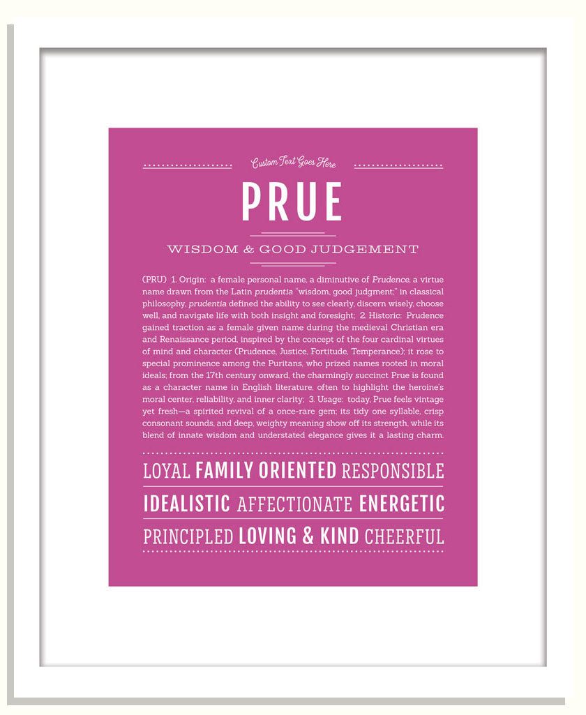 Prue | Name Art Print
