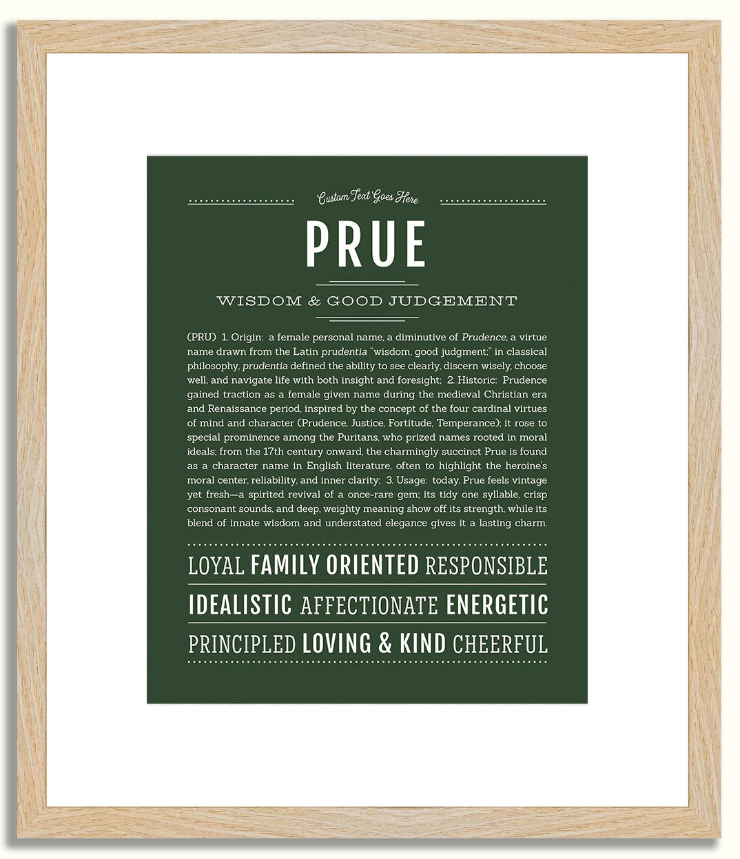 Prue | Name Art Print