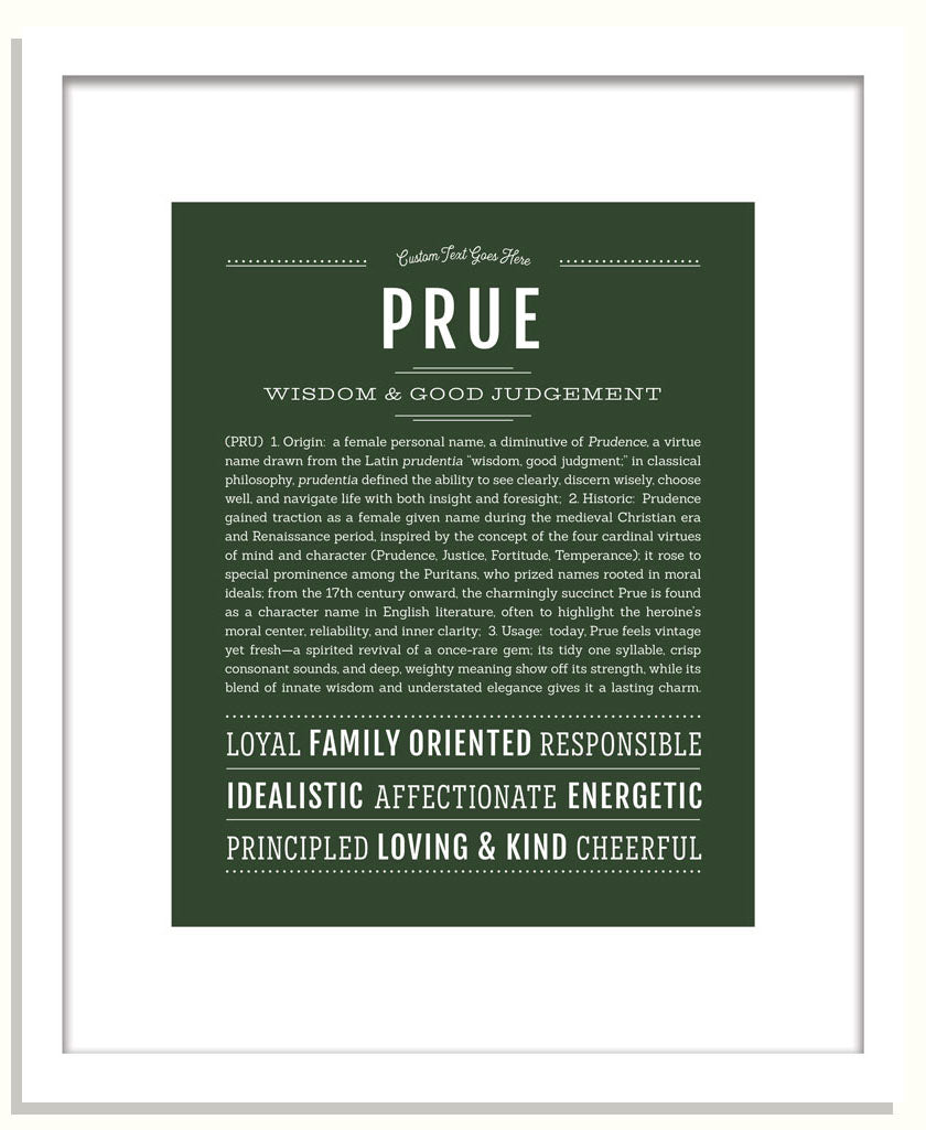 Prue | Name Art Print